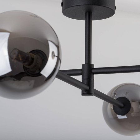 Lampa sufitowa SARIUS BLACK/GRAPHITE 4 PŁ (6235) - TK Lighting