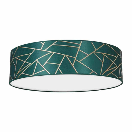 Lampa sufitowa ZIGGY GREEN Gold/Bottle green 3xE27 (MLP7578) - Milagro
