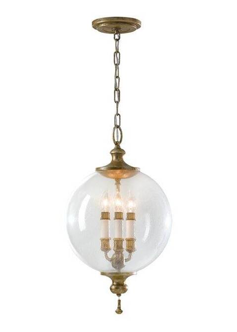 Lampa wisząca ARGENTO kol. ANTYCZNY SREBRNY (FE/ARGENTO/P) - Feiss - Elstead Lighting - żyrandol