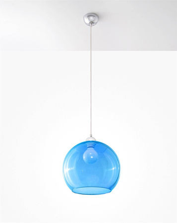 Lampa wisząca BALL błękitna (SL.0251) - Sollux