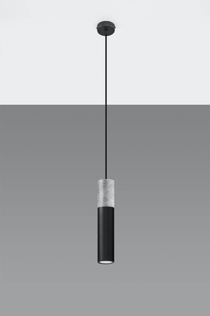 Lampa wisząca BORGIO 1 czarny (SL.0650) - Sollux