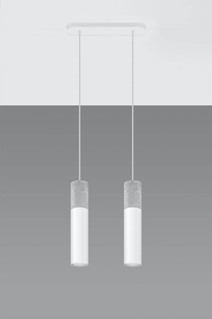 Lampa wisząca BORGIO 2 biały (SL.0648) - Sollux