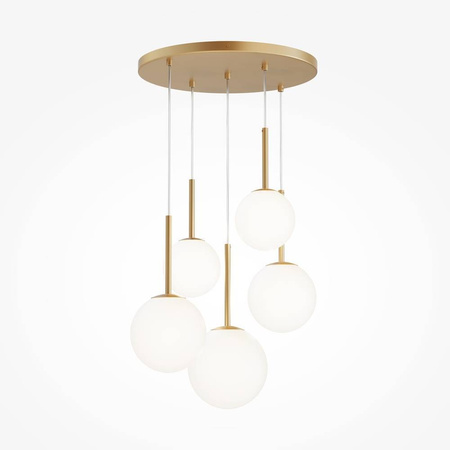 Lampa wisząca Basic form 5 złota (MOD321PL-05G1) - Maytoni