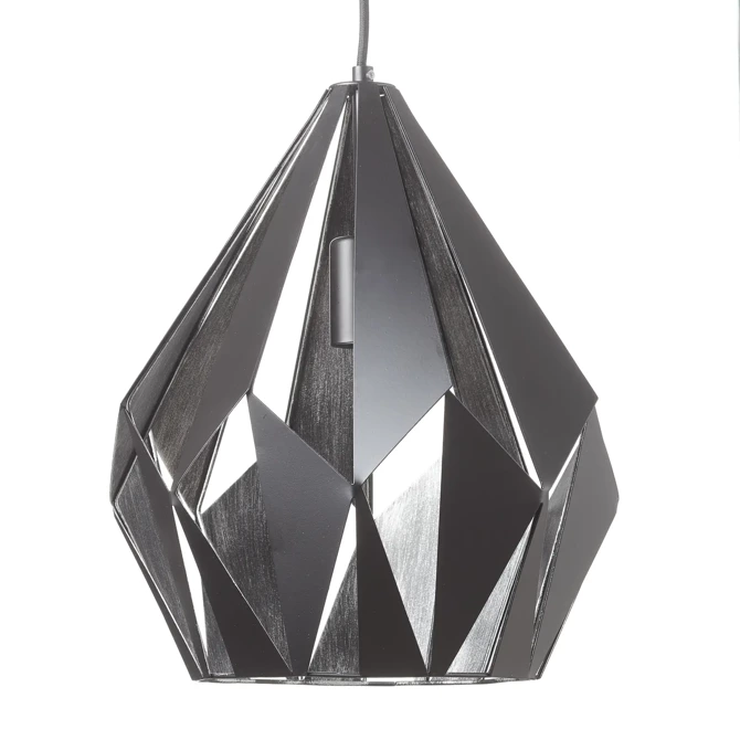 Lampa wisząca CARLTON-1 czarna/srebrna (49255 - Eglo) - żyrandol