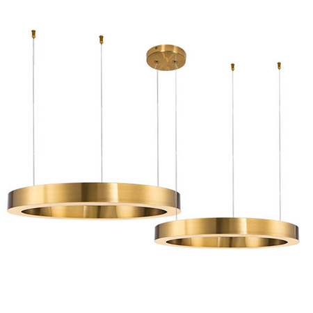 Lampa wisząca CIRCLE 100 +120 LED, mosiądz na 1 podsufitce (ST-8848-100+120 brass) - Step into Design