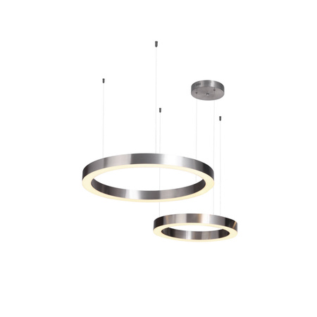 Lampa wisząca CIRCLE 60+80 LED nikiel na 1 podsufitce (ST-8848-60+80 nicke) - Step into Design