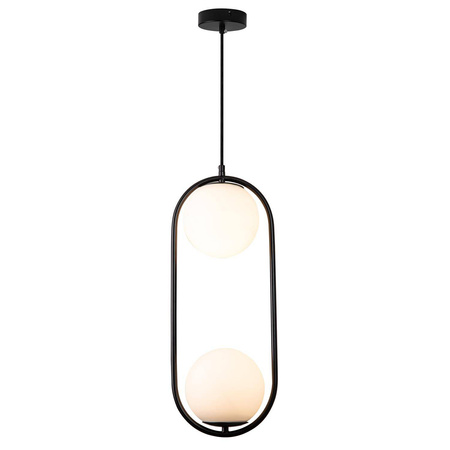 Lampa wisząca COSTA DUO czarna 50 cm (DP0002-2 black) - Step into Design