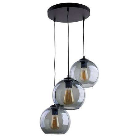Lampa wisząca CUBUS GRAPHITE 3 PŁ KOŁO (2819) - TK Lighting