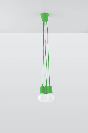 Lampa wisząca DIEGO 3 zielony (SL.0582) - Sollux