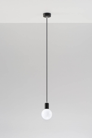 Lampa wisząca EDISON czarna (SL.0152) - Sollux
