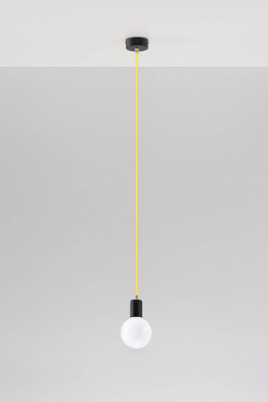 Lampa wisząca EDISON żółta (SL.0153) - Sollux