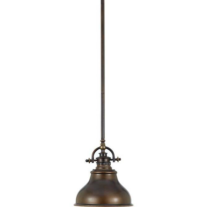 Lampa wisząca EMERY kol. BRĄZ (QZ/EMERY/P/S PN) Elstead Lighting - żyrandol