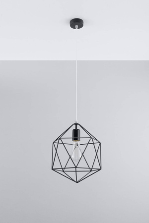 Lampa wisząca GASPARE czarna (SL.0291) - Sollux