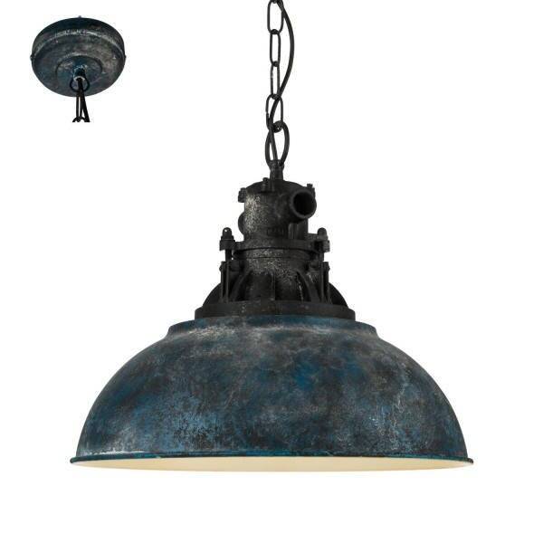 Lampa wisząca Grantham 1 antyczny-niebieski &#216;415(49753 - Eglo) - żyrandol