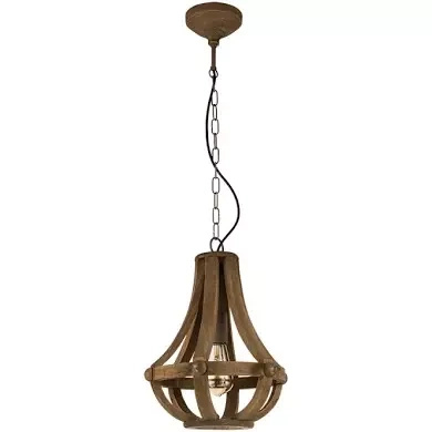 Lampa wisząca KINROSS brązowy &#216;310 (49724 - Eglo) - żyrandol