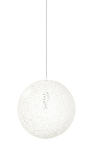Lampa wisząca LUNA 40 biała - sznurek konopny (1027S-400.WHITE) - King Home
