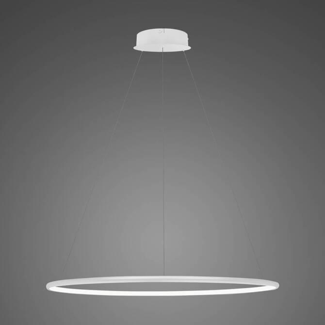 Lampa wisząca Ledowe Okręgi No.1 Φ80 cm in 4k biała Altavola Design (LA073/P_80_in_4k_white) - ALTAVOLA DESIGN