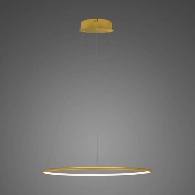 Lampa wisząca Ledowe okręgi No.1 Φ40 cm in 3k złota ściemnialna Altavola Design (LA073/P_40_in_3k_gold_dimm) - ALTAVOLA DESIGN