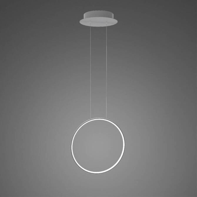 Lampa wisząca Ledowe okręgi No.1 X  Φ40 cm in 4k srebrny Altavola Design (LA073/X_40_in_4k_silver) - ALTAVOLA DESIGN