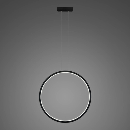 Lampa wisząca Ledowe okręgi No.1 X Φ80cm in 3k 43W czarny Altavola Design (LA073/X_80_in_3k_43W_black) - ALTAVOLA DESIGN