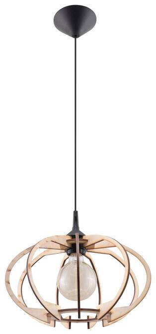 Lampa wisząca MANDELINO naturalne drewno (SL.0392) - Sollux