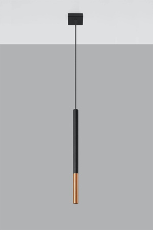 Lampa wisząca MOZAICA 1 czarny/miedź (SL.0888) - Sollux