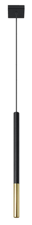 Lampa wisząca MOZAICA 1 czarny/złoto (SL.0891) - Sollux