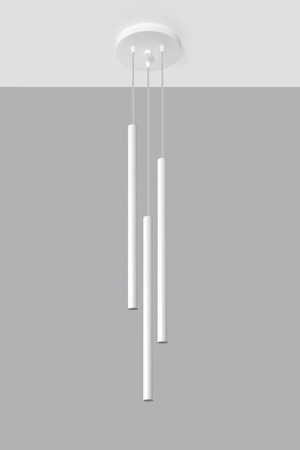 Lampa wisząca PASTELO 3P biała (SL.0467) - Sollux