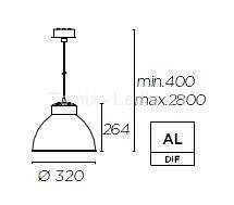 Lampa wisząca PEK E27 (mała) biała (00-4962-14-00) Leds - żyrandol