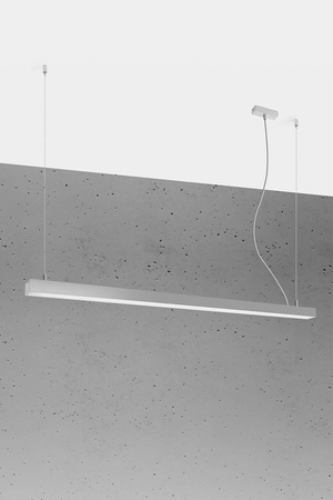 Lampa wisząca PINNE 150 szara 3000K (TH.085) - Sollux