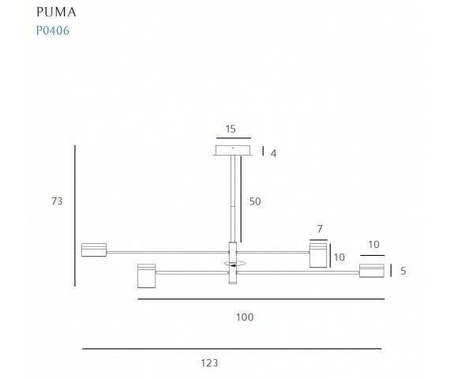 Lampa wisząca PUMA (P0406) - MAXlight