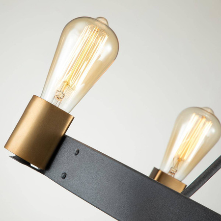 Lampa wisząca/ Półplafon Silas - 4 źródła światła (QN-SILAS-4P-DZ) - Quintiesse