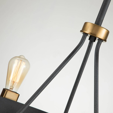 Lampa wisząca/ Półplafon Silas - 6 źródeł światła (QN-SILAS-6P-DZ) - Quintiesse