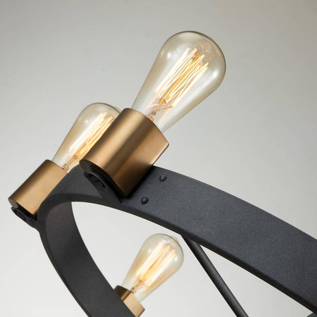 Lampa wisząca/ Półplafon Silas - 8 źródeł światła (QN-SILAS-8P-DZ) - Quintiesse