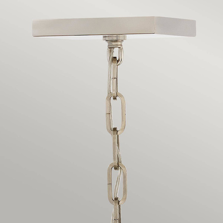 Lampa wisząca/ Półplafon Stinson - 4 źródła światła - Czarna/ Polerowany nikiel (QN-STINSON-4P-M-BK) - Quintiesse