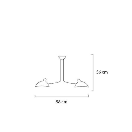 Lampa wisząca RAVEN 2 (MD21178-2) - King Home