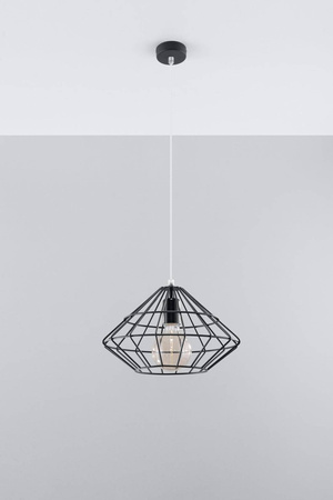 Lampa wisząca UMBERTO czarna (SL.0294) - Sollux