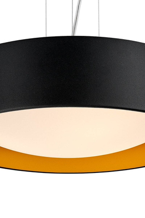 Lampa wisząca VERO kol. czarny / złoty (10451302) KASPA - żyrandol