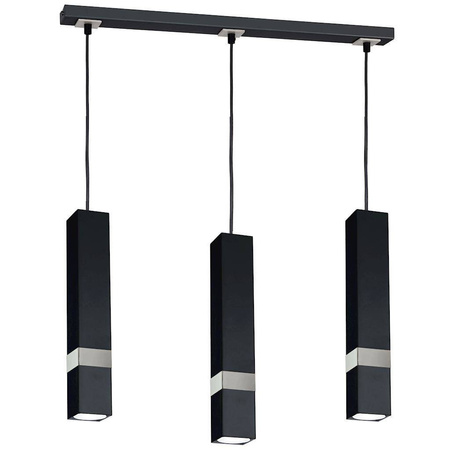 Lampa wisząca VIDAR BLACK/CHROME 3xGU10 (MLP6288) - Eko-Light