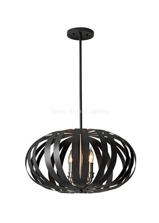 Lampa wisząca WOODSTOCK kol. CZARNY (FE/WOODSTOCK/P/M) - Feiss- Elstead Lighting - żyrandol