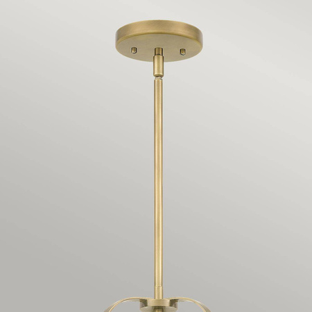 Lampa wisząca Wimberley - 3 źródła światła - Wyblakły mosiądz (QN-WIMBERLEY-P-WS) - Quintiesse