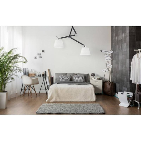 Lampa wisząca ZYTA 2 S PENDANT stelaż czarny | black AZ 1846 + AZ 2602 klosz biały | white - średnica 26 - Azzardo - żyrandol