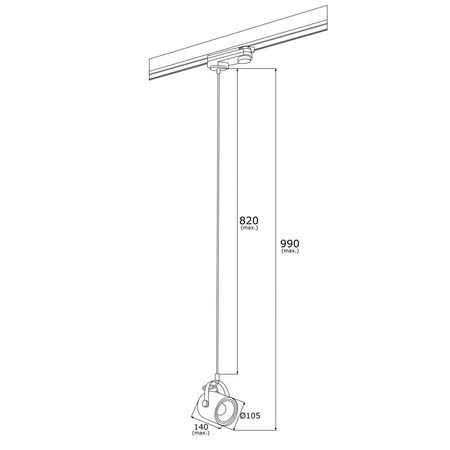 Lampa wisząca do szynoprzewodu NET (4314) - ARGON