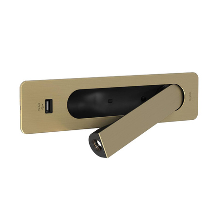 Lampka do Czytania Keta USB Matowe Złoto (1437007) - Astro Lighting