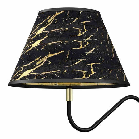 Lampka stołowa HERMES Black/Gold 1xE27 (MLP7283) - Milagro