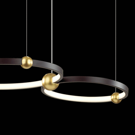 Ledowa lampa wisząca Aurora No.2 Φ 40 cm 3k czarna Altavola Design (LA110/P_40_3k_black) - ALTAVOLA DESIGN