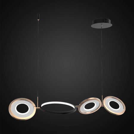 Ledowa lampa wisząca Seppia No.4 Altavola Design (LA115/P_98_3k_black_gold) - ALTAVOLA DESIGN