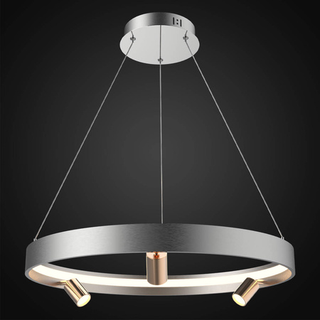 Ledowa lampa wisząca Spectra No.3 Altavola Design (LA114/P_60_3+1_grey_gold) - ALTAVOLA DESIGN