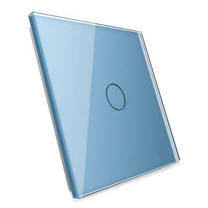 Livolo Pojedynczy niebieski panel szklany włącznika dotykowego 701-69