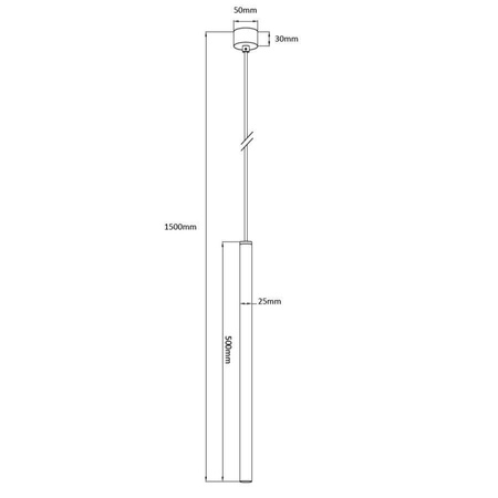 Lungo 1 złota lampa wisząca (LP-894/1P GD) - Light Prestige